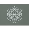 Geometrická mandala na stenu (Farba obrazu Sivá)