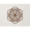 Geometrická mandala na stenu (Farba obrazu Orech)
