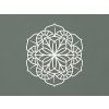 Geometrická mandala na stenu (Farba obrazu Biela)