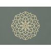 Drevená mandala na stenu Rozkvit (Farba obrazu Prírodná)
