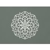 Drevená mandala na stenu Rozkvit (Farba obrazu Biela)