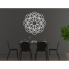 3D drevená mandala Kvet (Farba obrazu Sivá, Rozmer obrazu 31,5 x 31,5 cm)