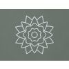 Kvetinová mandala z dreva (Farba obrazu Sivá)