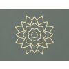 Kvetinová mandala z dreva (Farba obrazu Prírodná)