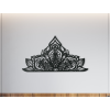 Polovičná mandala z dreva Ornament (Farba obrazu Sivá, Rozmer obrazu 24,5 x 45,5 cm)