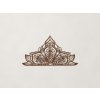 Polovičná mandala z dreva Ornament (Farba obrazu Orech)