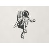 Drevená nálepka Astronaut (Farba obrazu Antracit)