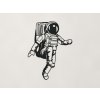 Drevená nálepka Astronaut (Farba obrazu Čierna)