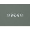 Drevená nálepka Fázy Mesiaca (Farba obrazu Sivá)