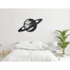 Drevená dekorácia Planéta Saturn (Farba obrazu Sivá, Rozmer obrazu 18 x 31,5 cm)