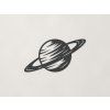 Drevená dekorácia Planéta Saturn (Farba obrazu Antracit)