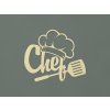 Drevená dekorácia Chef (Farba obrazu Prírodná)