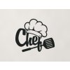 Drevená dekorácia Chef (Farba obrazu Čierna)