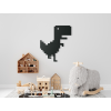 Detská nálepka na stenu Dinosaurus (Farba obrazu Sivá, Rozmer obrazu 26,5 x 22,5 cm)