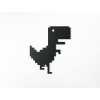 Detská nálepka na stenu Dinosaurus (Farba obrazu Sivá, Rozmer obrazu 26,5 x 22,5 cm)