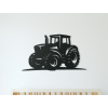 Drevená nálepka do detskej izby Traktor (Farba obrazu Sivá, Rozmer obrazu 17,5 x 31,5 cm)
