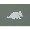 Detská nálepka na stenu Triceratops (Farba obrazu Sivá)