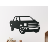 Drevená nálepka do detskej izby Pick-up (Farba obrazu Sivá, Rozmer obrazu 18 x 31,5 cm)