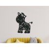 Detská nálepka na stenu Zebra (Farba obrazu Sivá, Rozmer obrazu 28 x 22,5 cm)
