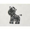 Detská nálepka na stenu Zebra (Farba obrazu Antracit)