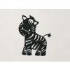 Detská nálepka na stenu Zebra (Farba obrazu Čierna)