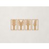 4-dielny drevený obraz Gitary (Farba obrazu Dub Jasný)