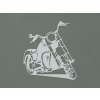 Drevená nálepka na stenu Chopper (Farba obrazu Sivá)