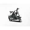 Drevená nálepka na stenu Chopper (Farba obrazu Sivá, Rozmer obrazu 24,5 x 22,5 cm)