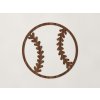 Drevená nálepka Baseballová lopta (Farba obrazu Orech)