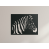 Drevený obraz na stenu Zebra (Farba obrazu Sivá, Rozmer obrazu 22,5 x 30 cm)