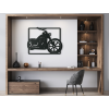 Drevený obraz na stenu Chopper (Farba obrazu Sivá, Rozmer obrazu 29,5 x 22,5 cm)