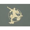Drevená nálepka Futbalista (Farba obrazu Prírodná)