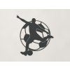 Drevená nálepka Futbalista (Farba obrazu Antracit)