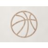 Drevená nálepka Basketbalová lopta (Farba obrazu Dub Sonoma)