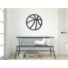 Drevená nálepka Basketbalová lopta (Farba obrazu Sivá, Rozmer obrazu 22,5 x 22,5 cm)