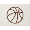 Drevená nálepka Basketbalová lopta (Farba obrazu Orech)