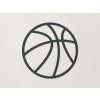 Drevená nálepka Basketbalová lopta (Farba obrazu Antracit)