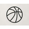 Drevená nálepka Basketbalová lopta (Farba obrazu Čierna)