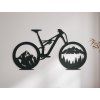 Drevená nálepka Horský bicykel (Farba obrazu Sivá, Rozmer obrazu 17,5 x 31,5 cm)