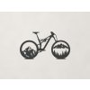 Drevená nálepka Horský bicykel (Farba obrazu Antracit)