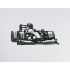 Dizajnová nálepka Formula (Farba obrazu Sivá, Rozmer obrazu 14,5 x 31,5 cm)