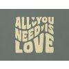 Drevený citát All you need is love (Farba obrazu Prírodná)