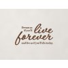 Drevený citát Dream as if you’ll live forever (Farba obrazu Orech)