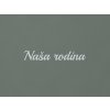 Nápis na stenu Naša rodina (Farba obrazu Sivá)