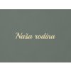 Nápis na stenu Naša rodina (Farba obrazu Prírodná)