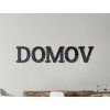 Drevený nápis na stenu Domov