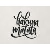 Nápis na stenu Hakuna matata (Farba obrazu Čierna)