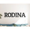Drevený nápis Rodina