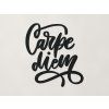 Drevený nápis na stenu Carpe diem (Farba obrazu Čierna)