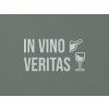Drevená dekorácia In vino veritas (Farba obrazu Sivá)